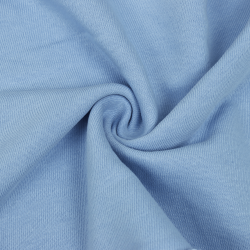 Ткань Футер 3-х нитка, Петля, цвет Светло-Голубой (на отрез)  в Иваново