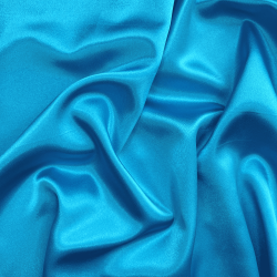 *Ткань Атлас-сатин, цвет Голубой (на отрез)  в Иваново