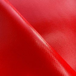 Тентовый материал ПВХ 600 гр/м2 плотная, Красный (Ширина 150см), на отрез  в Иваново, 600 г/м2, 1189 руб