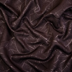 Ткань Блэкаут для штор &quot;Ледовое тиснение цвет Темно-Коричневый&quot; (на отрез)  в Иваново