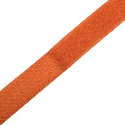 Контактная лента 25мм цвет Оранжевый (велькро-липучка, на отрез)  в Иваново