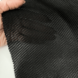 Сетка 3D трехслойная Air mesh 165 гр/м2, цвет Черный (на отрез)  в Иваново