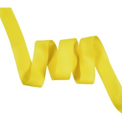 Окантовочная лента-бейка, цвет Жёлтый 22мм (на отрез)  в Иваново